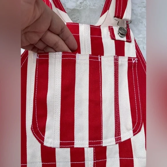 LISA SAYS GAH Lucy Overall - Pomodoro Stripe size S/XS - Picture 7 of 17